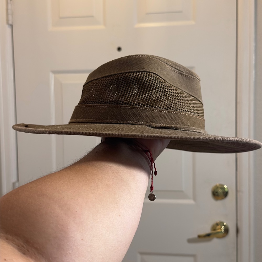 Mens Outdoor Safari Boonie‎ Hat Sun Protection Mesh Ventilation Drawstring - Picture 5 of 8